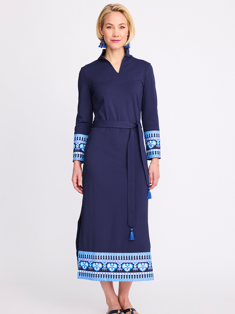 ginger blue dress Ginger Jar Maxi – Tassley