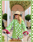 Zanzibar Trellis Tunic in Jade