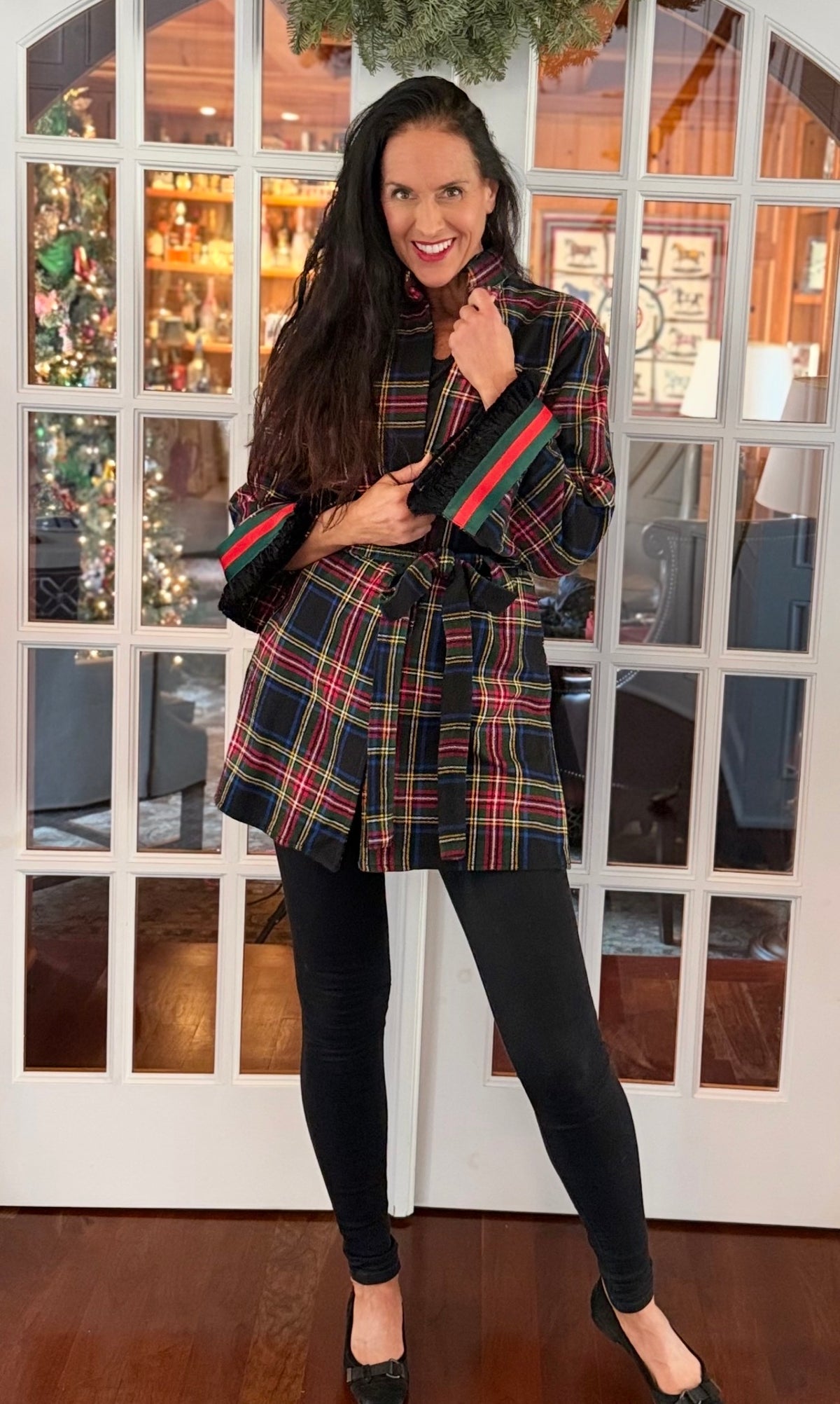Stewart Tartan Toppic in Black