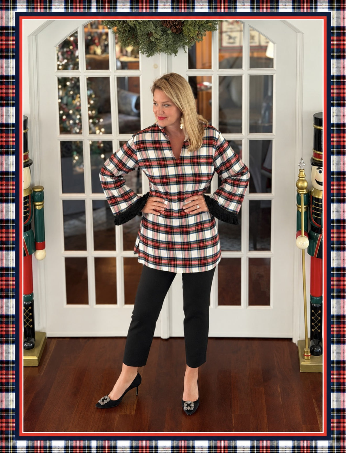 Tartan Tunic in White