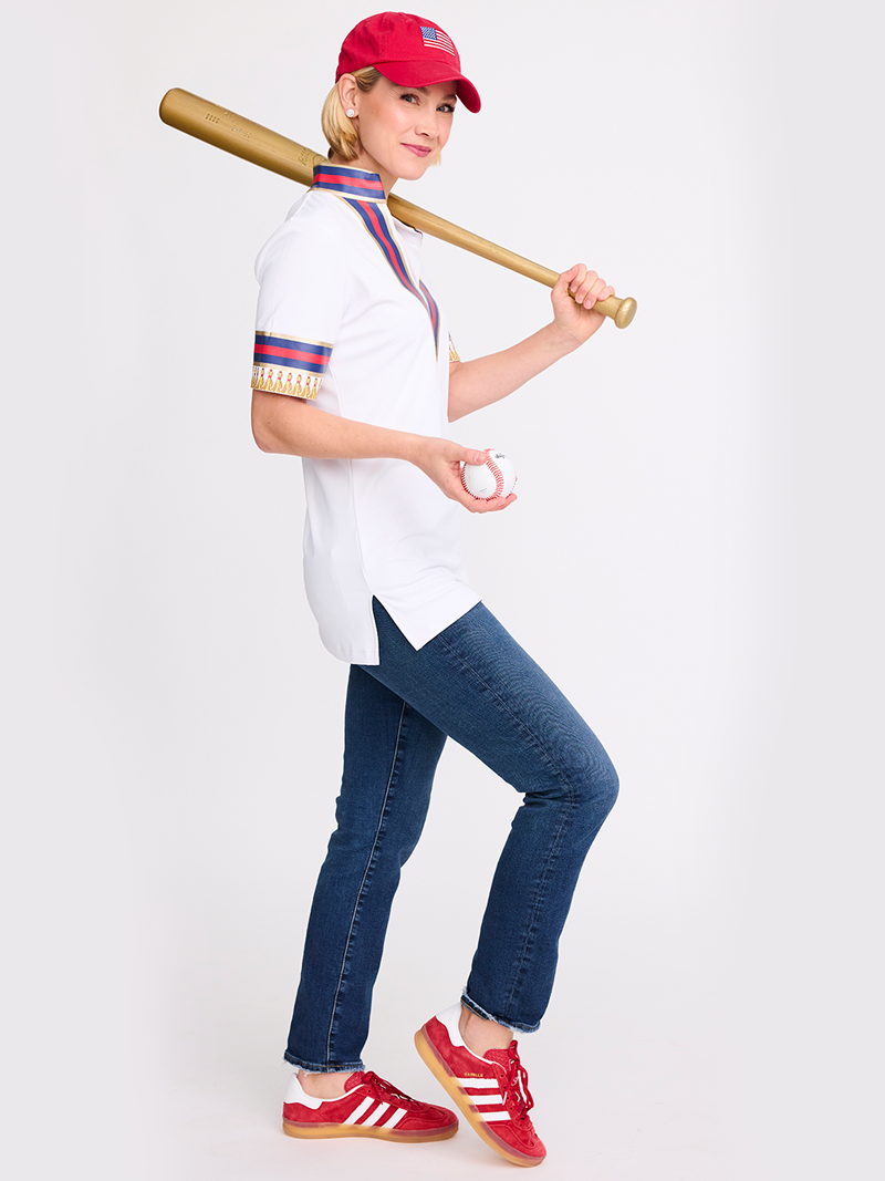 Sport Tunic - Navy &amp; Red