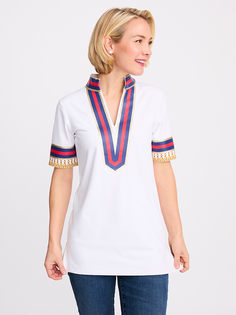 Sport Tunic - Navy &amp; Red